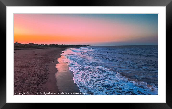 Mablethorpe Beach Sunset  Framed Mounted Print by Tom Hartfil-Allgood
