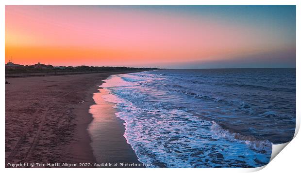 Mablethorpe Beach Sunset  Print by Tom Hartfil-Allgood