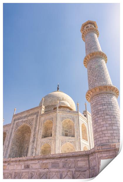 Taj Mahal mausoleum in Agra, Uttar Pradesh, India Print by Mirko Kuzmanovic