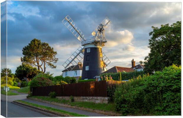 Paston Mill, 24th June 2022 Canvas Print by Andrew Sharpe