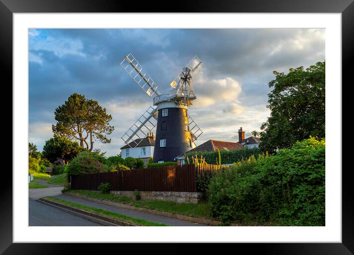 Paston Mill, 24th June 2022 Framed Mounted Print by Andrew Sharpe