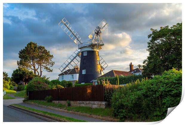 Paston Mill, 24th June 2022 Print by Andrew Sharpe