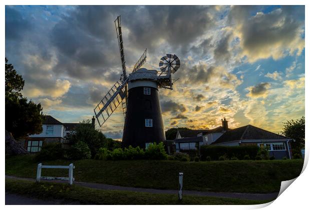 Paston Mill, 24th June 2022 Print by Andrew Sharpe