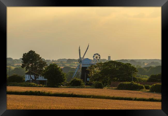 Paston Mill, 24th June 2022 Framed Print by Andrew Sharpe