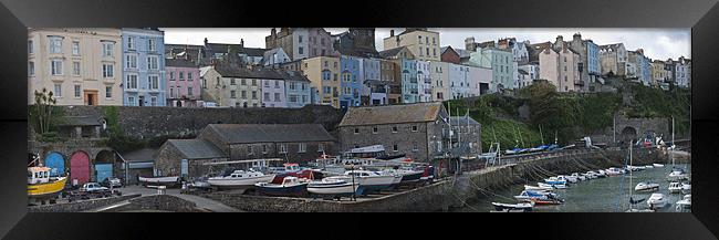 A Panoramic View of Tenby Framed Print by Steve Purnell