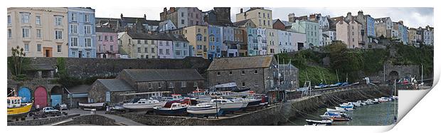 A Panoramic View of Tenby Print by Steve Purnell