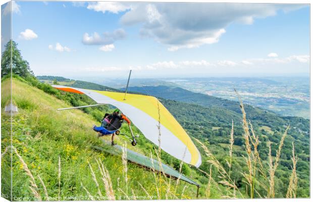 Let's Fly Outdoor Sports  Canvas Print by Fabrizio Malisan