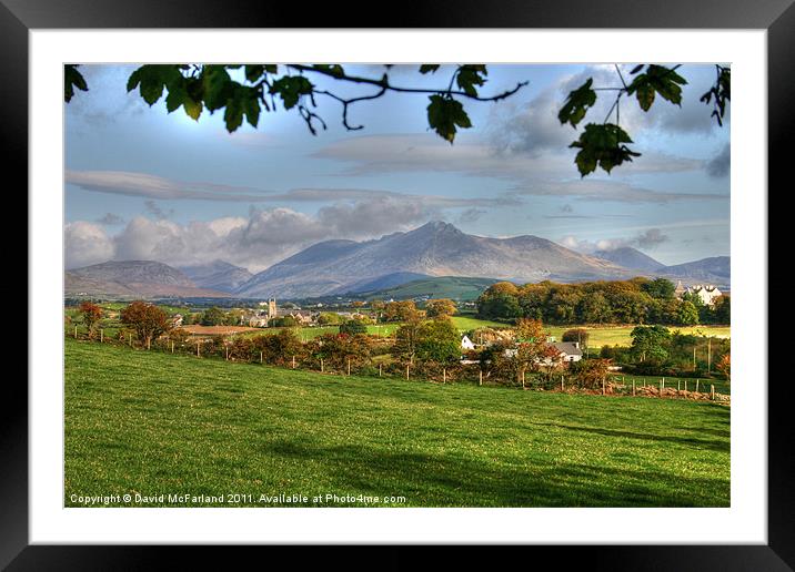Church in the Mournes Framed Mounted Print by David McFarland