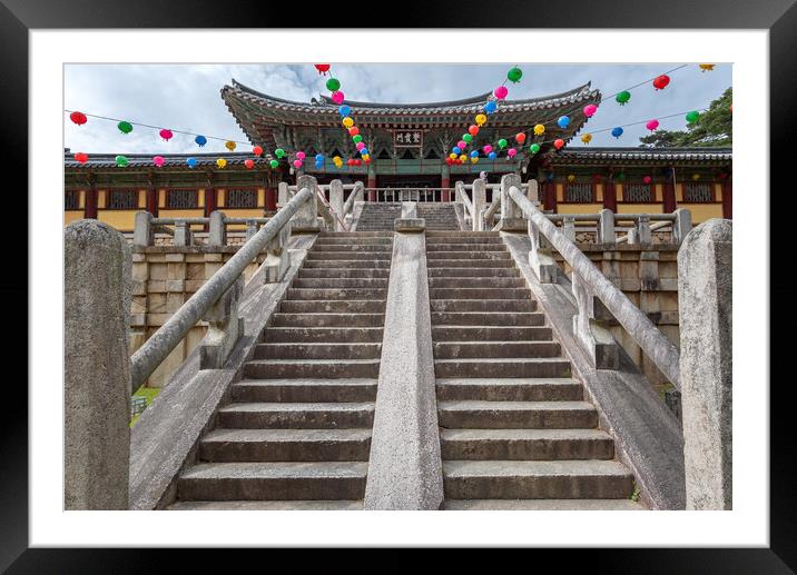 Bulguksa Buddhist temple in Gyeongju, South Korea Framed Mounted Print by Mirko Kuzmanovic