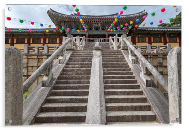 Bulguksa Buddhist temple in Gyeongju, South Korea Acrylic by Mirko Kuzmanovic
