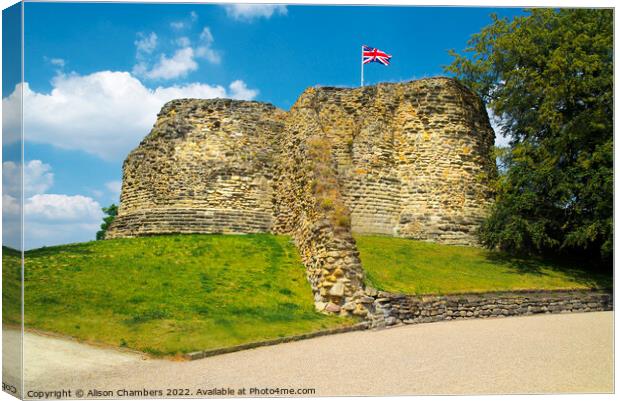 Pontefract Castle Canvas Print by Alison Chambers
