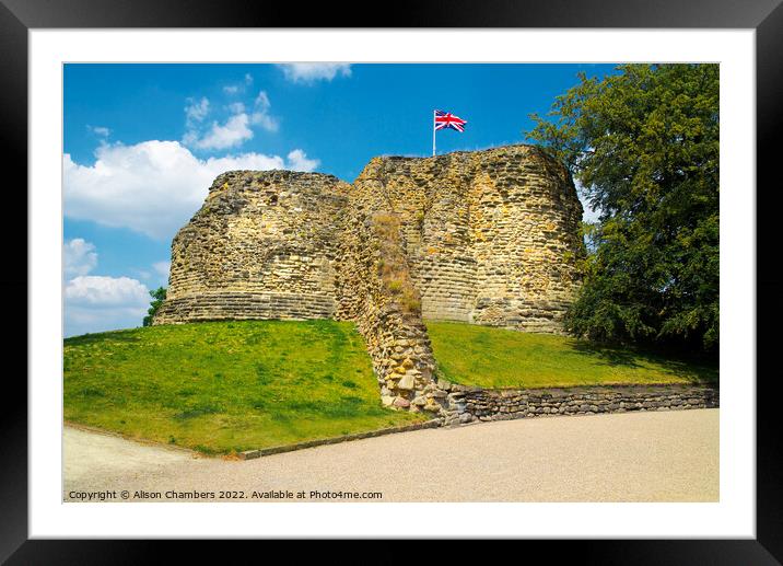 Pontefract Castle Framed Mounted Print by Alison Chambers