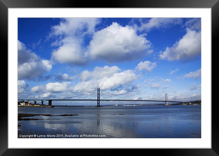 The Forth Road Bridge Framed Mounted Print by Lynne Morris (Lswpp)