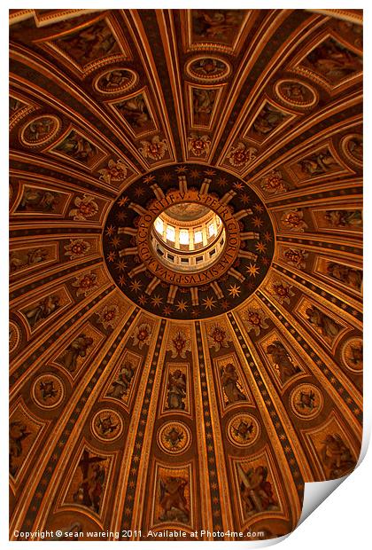 Saint Peters dome Print by Sean Wareing
