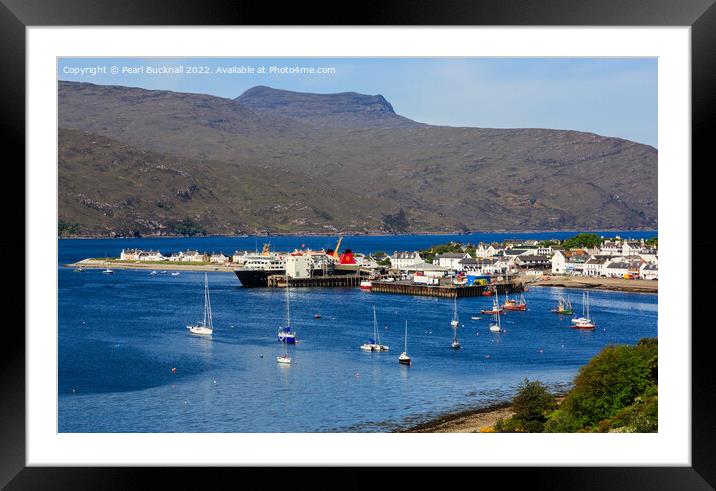 Ullapool Harbour Scotland Framed Mounted Print by Pearl Bucknall