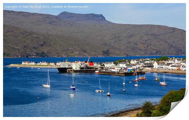 Ullapool Harbour Scotland Print by Pearl Bucknall