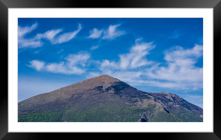 Mountain Rtanj in Eastern Serbia famous for its pyramidal peak Framed Mounted Print by Mirko Kuzmanovic