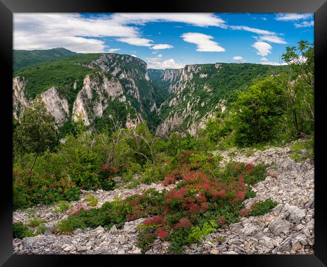 Lazar's Canyon / Lazarev kanjon the deepest and longest canyon in eastern Serbia Framed Print by Mirko Kuzmanovic