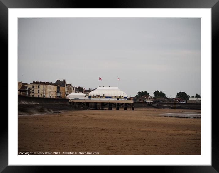 Burnham Pier. Shortest pier in the UK Framed Mounted Print by Mark Ward