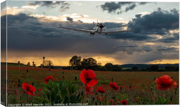 Battle of Britain Memorial Flight Spitfire Canvas Print by Brett Pearson
