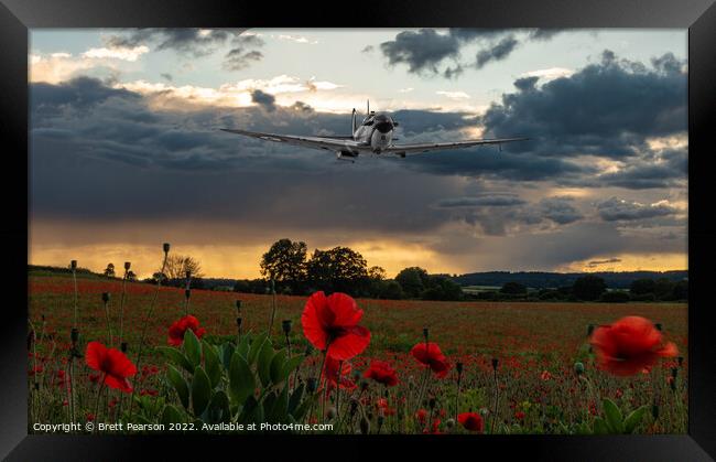 Battle of Britain Memorial Flight Spitfire Framed Print by Brett Pearson