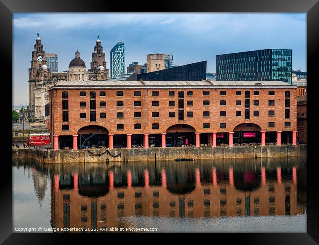 Early morning at Liverpool Waterfront  Framed Print by George Robertson