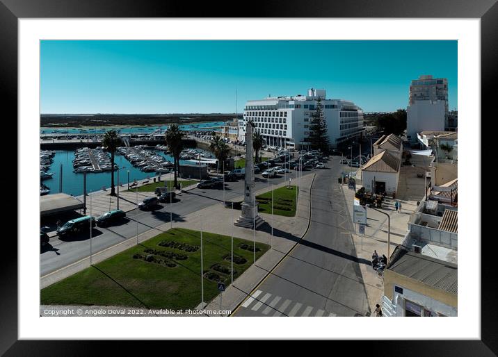 Downtown Faro Overview  Framed Mounted Print by Angelo DeVal
