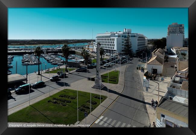 Downtown Faro Overview  Framed Print by Angelo DeVal