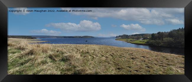Kielder Water Northumberland (Panoramic 2) Framed Print by Kevin Maughan