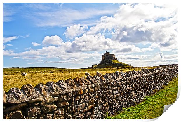 lindisfarne castle Print by Northeast Images