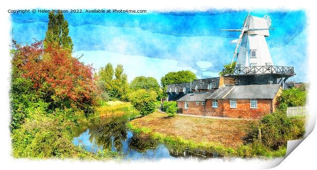 Windmill at Rye Painting Print by Helen Hotson