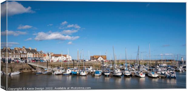 Anstruther Harbour and Marina Canvas Print by Kasia Design