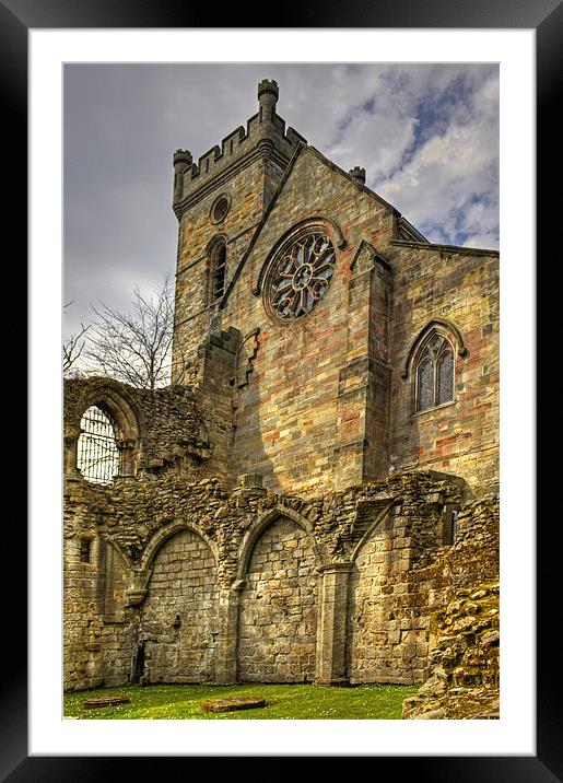 Culross Abbey Framed Mounted Print by Tom Gomez