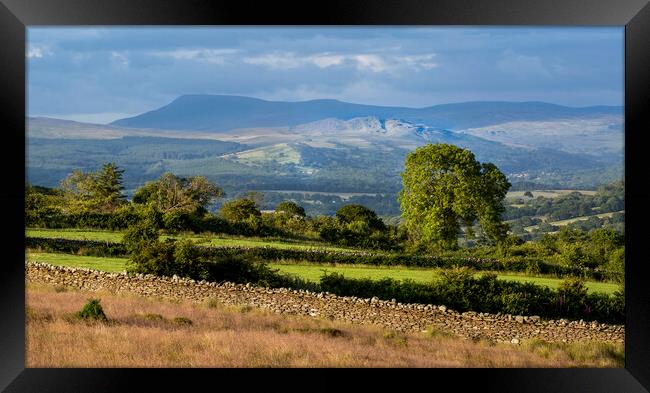 Brecon Beacons and the Sleeping Giant Framed Print by Leighton Collins
