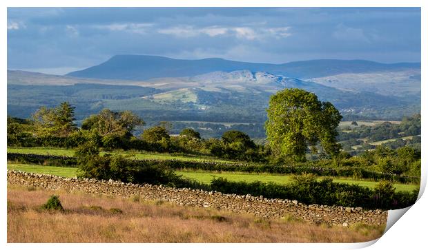 Brecon Beacons and the Sleeping Giant Print by Leighton Collins