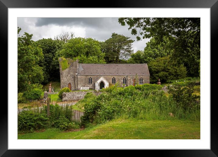 Llangiwg Church in Pontardawe Framed Mounted Print by Leighton Collins