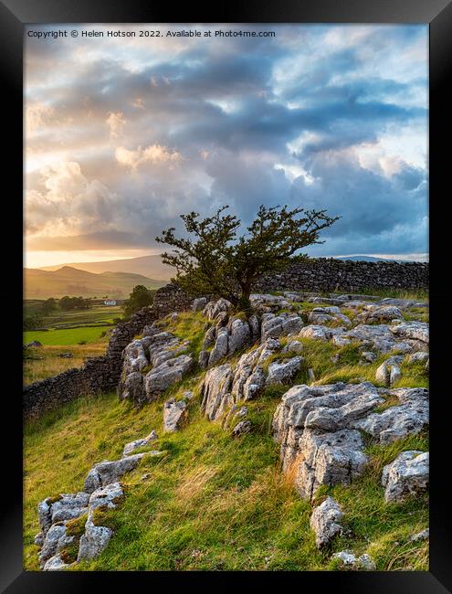 Yorkshire Dales Framed Print by Helen Hotson