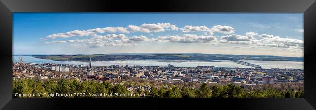 Dundee City Panorama Framed Print by Craig Doogan