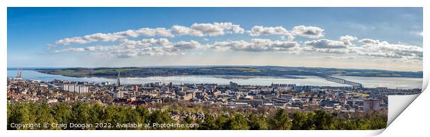 Dundee City Panorama Print by Craig Doogan