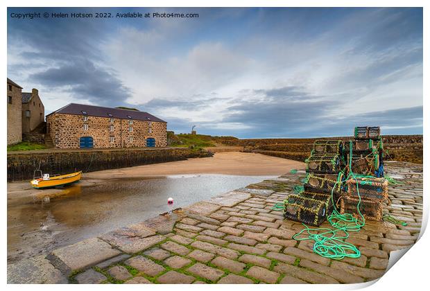 The quay at Portsoy Print by Helen Hotson