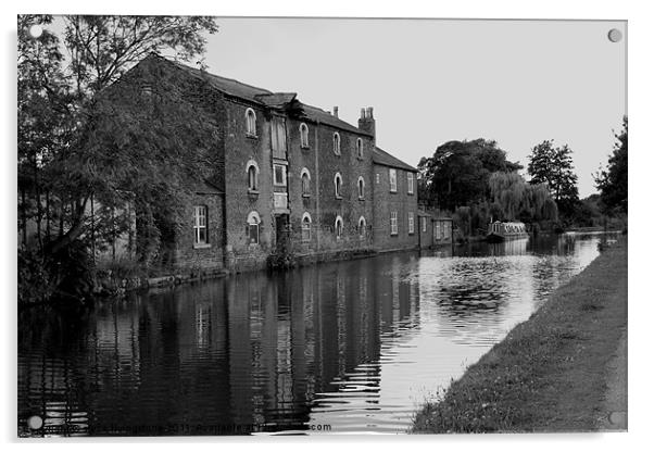 old canalside mill Acrylic by steve livingstone