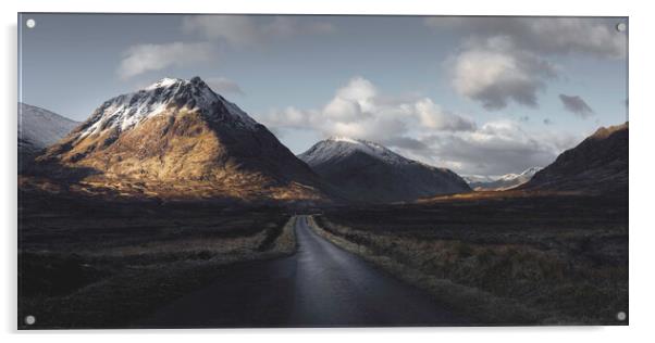 Glen Etive Scotland Acrylic by Anthony McGeever