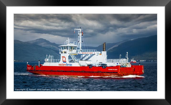 Bold Sound of Soay Ferry Framed Mounted Print by RJW Images