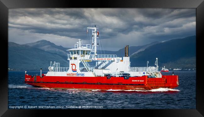 Bold Sound of Soay Ferry Framed Print by RJW Images