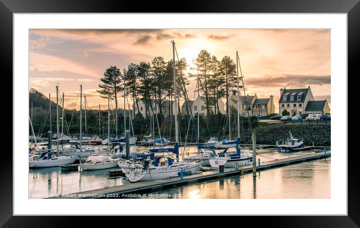 A Serene Sunset on the River Clyde Framed Mounted Print by RJW Images