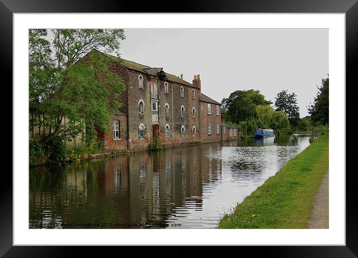 canalside Framed Mounted Print by steve livingstone