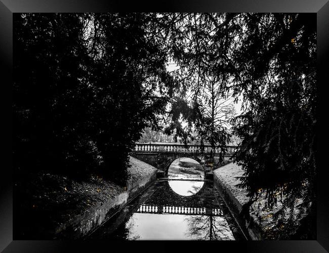 The Enchanting Bridge Framed Print by Simon Hill