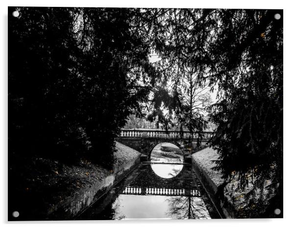 The Enchanting Bridge Acrylic by Simon Hill
