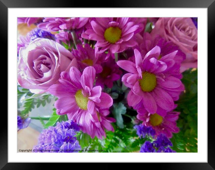Birthday Bouquet Framed Mounted Print by Stephanie Moore