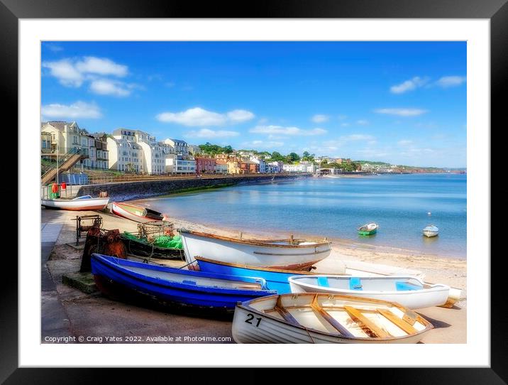 Dawlish Sea Front Devon Framed Mounted Print by Craig Yates